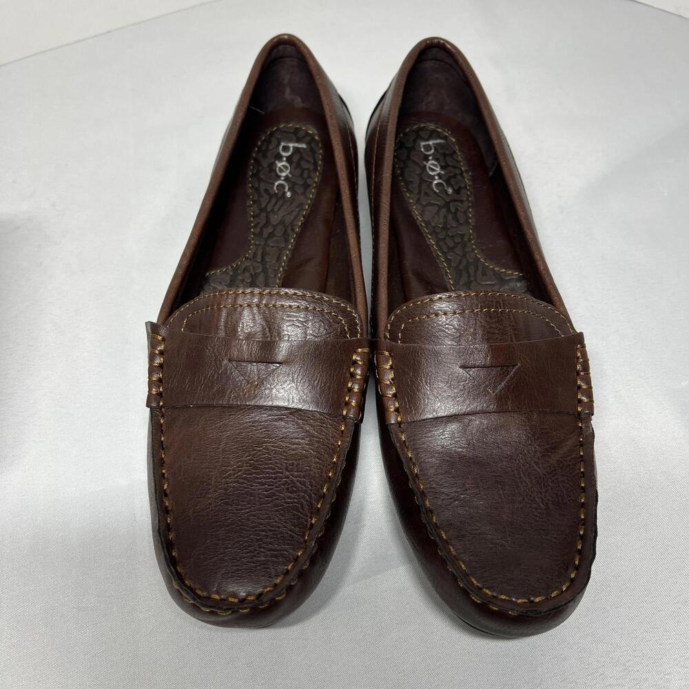 Women's B.O.C. Brown Penny Loafer Moccasin Size 8.5M - Picture 7 of 8